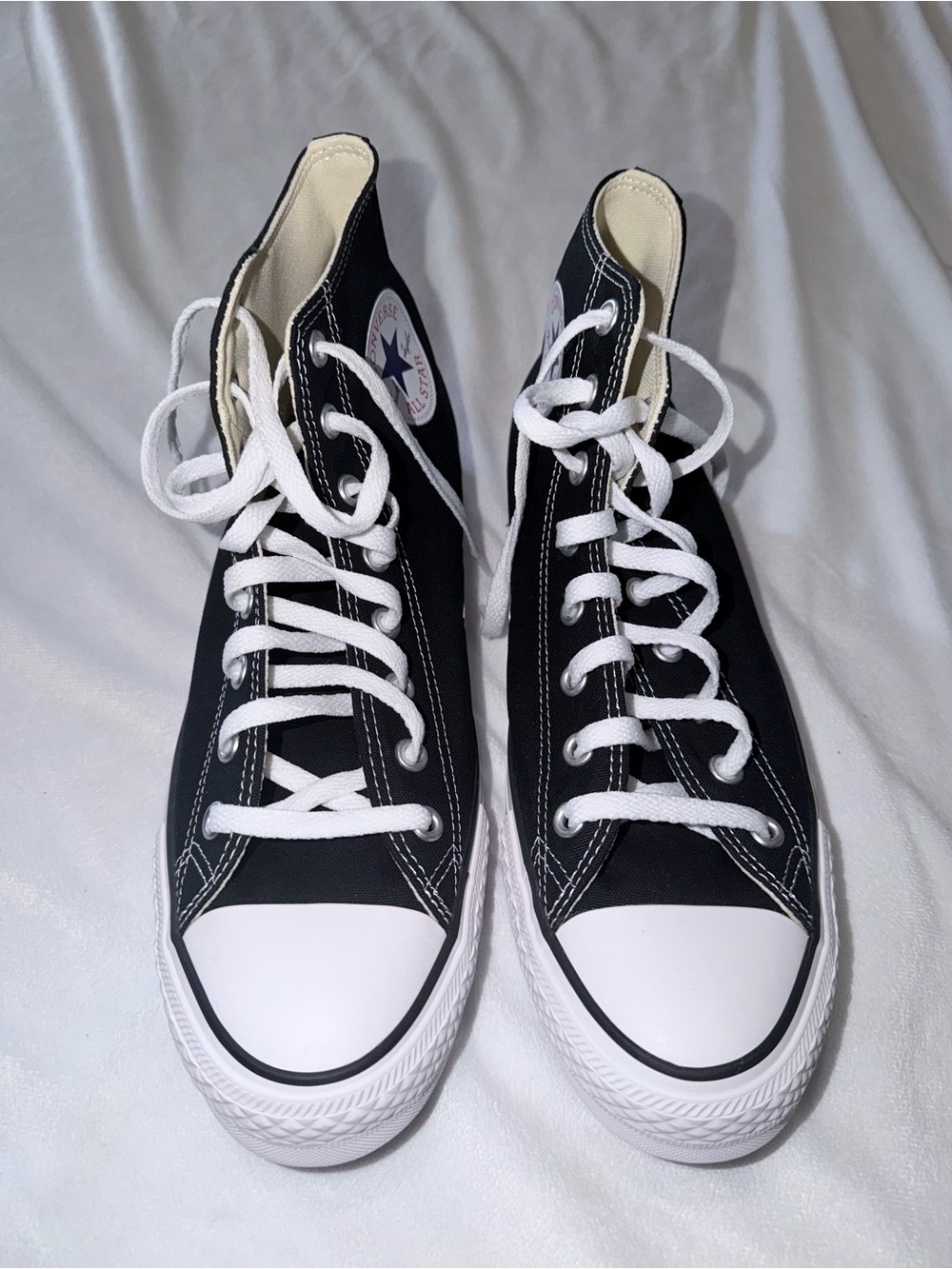 Converse Black Canvas High Top Sneakers - Picture 2 of 5